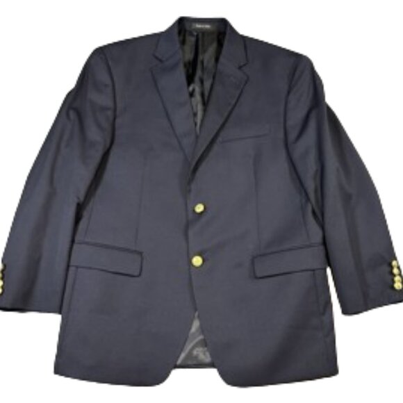 Lauren Ralph Lauren Suit Jacket Sportcoat 100% Wool Waterbury Gold Buttons 42R - Picture 9 of 9